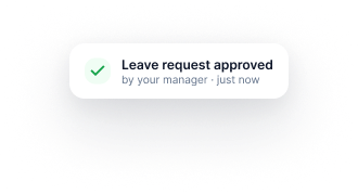 Leave request approved notification
